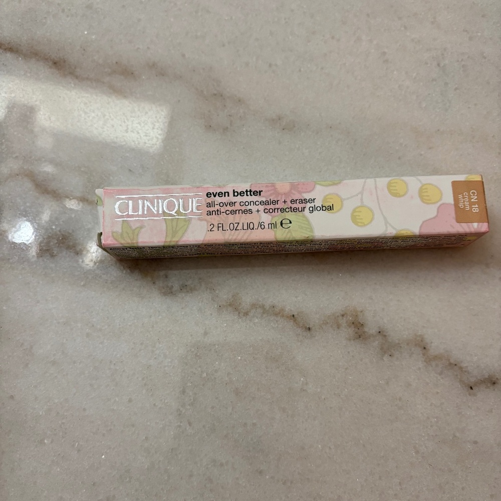 NEW Clinique Even Better All-Over Concealer + Eraser NEW in Box